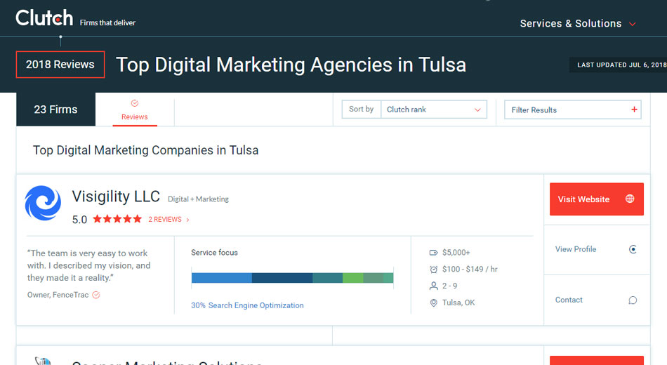 Top Digital Marketing Companies in Tulsa